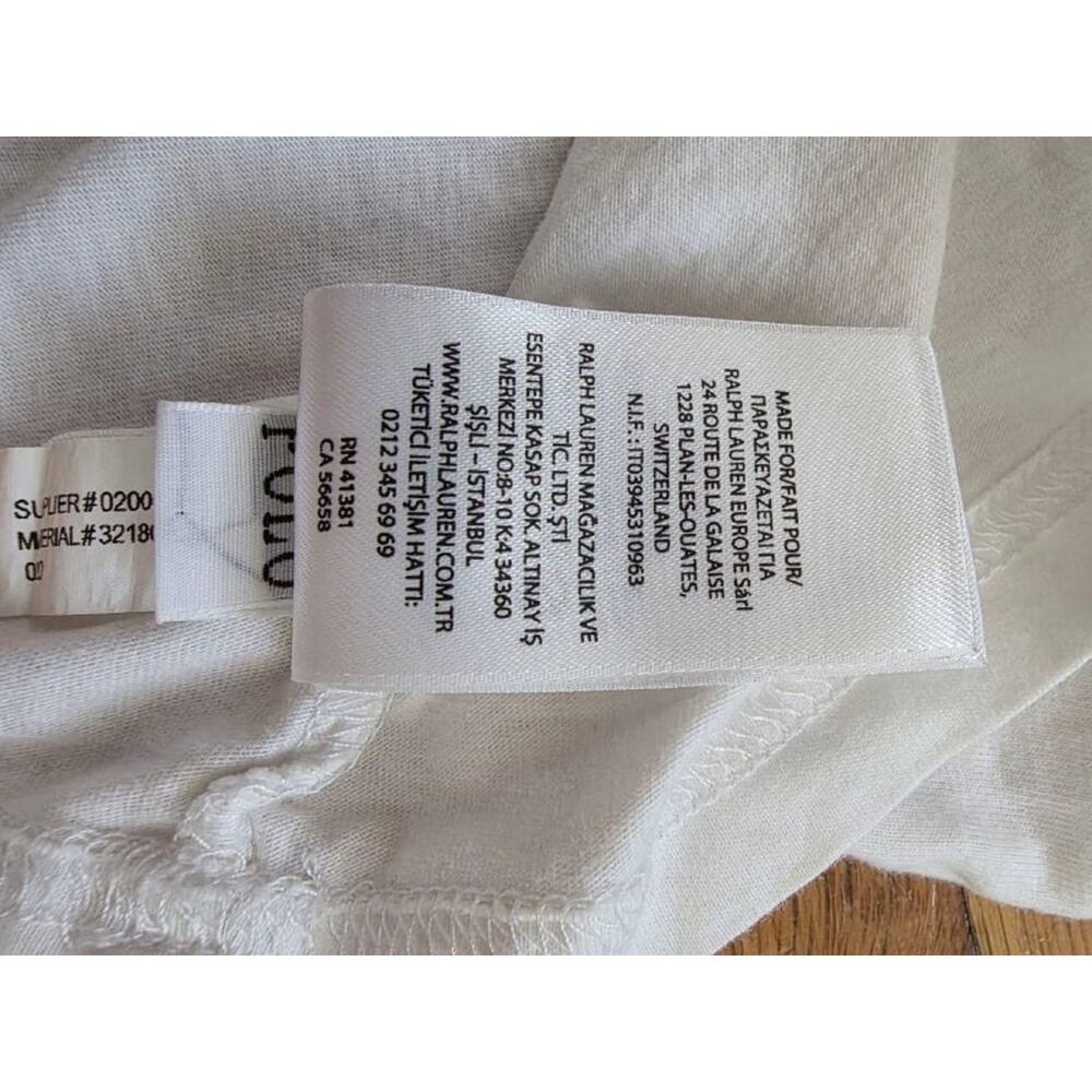 Polo Sport Ralph Lauren Stadium Tank Top Shirt 3T  White A001450 - Picture 3 of 5